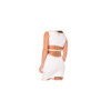 Robe blanche large décollectée Olivia 